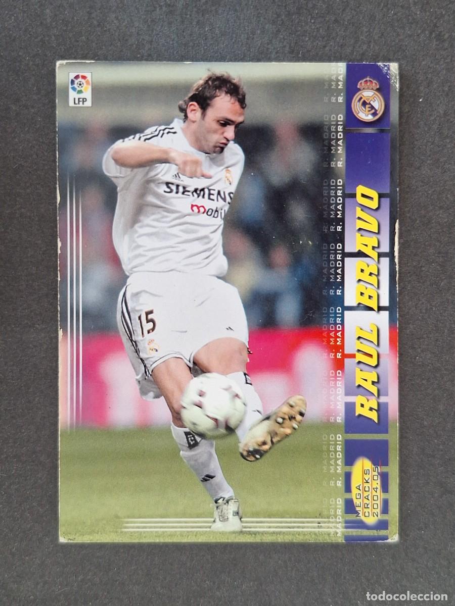 Cromos de f&uacute;tbol: L3 RAUL BRAVO REAL MADRID 169 PANINI MEGACRACKS 2004 2005 04 05