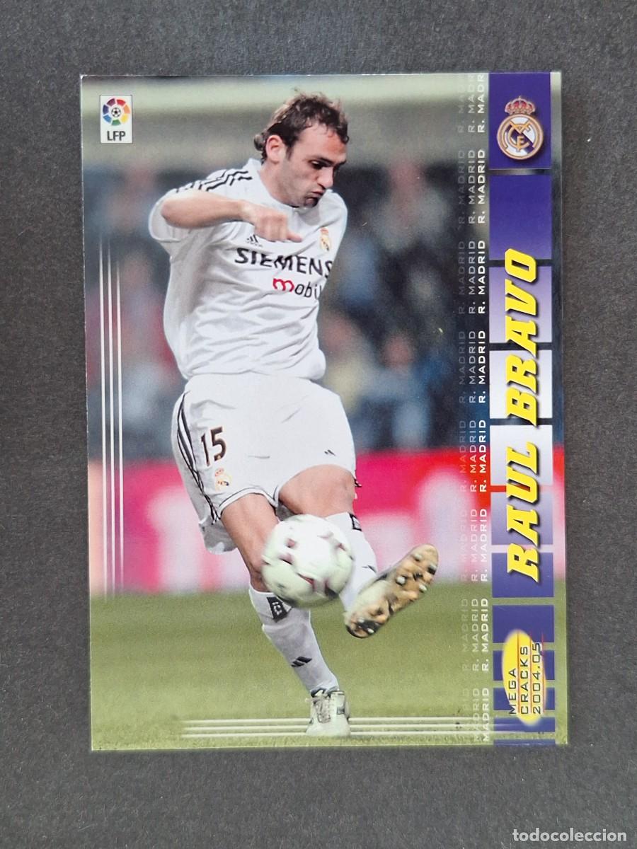 Cromos de f&uacute;tbol: L3 RAUL BRAVO REAL MADRID 169 PANINI MEGACRACKS 2004 2005 04 05