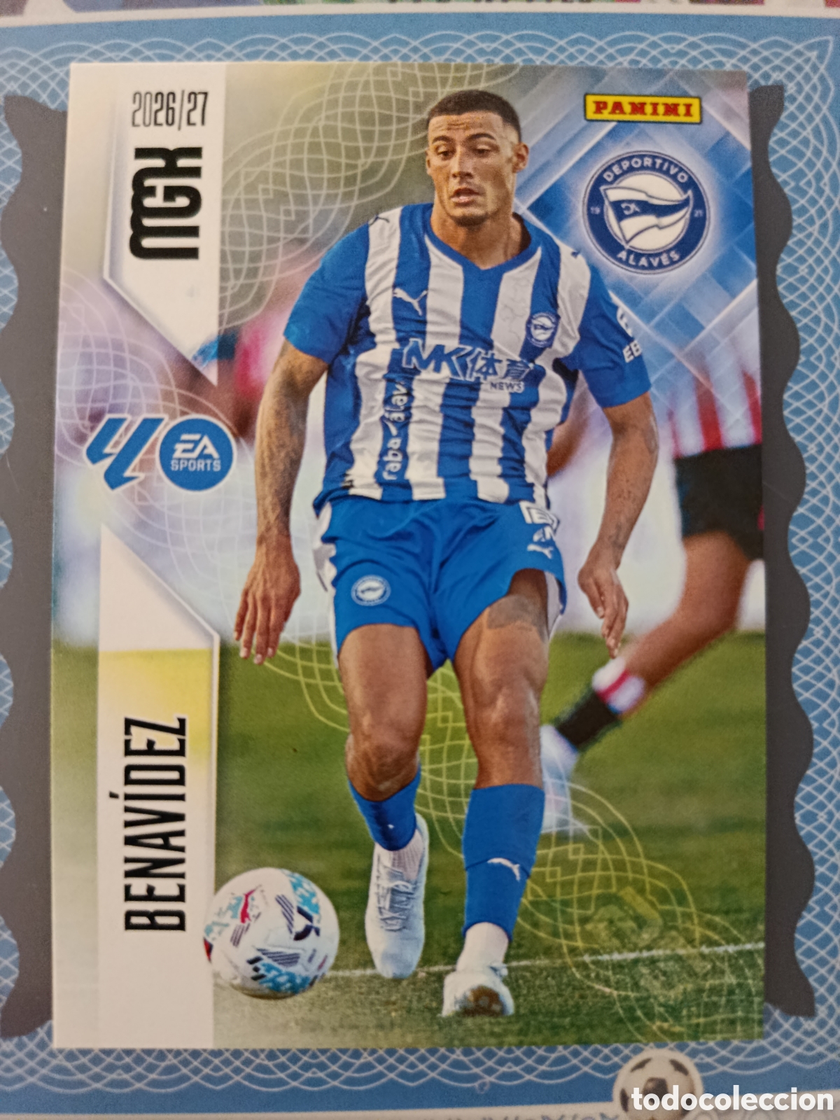 Cromos de f&uacute;tbol: MEGACRACKS 2026 2027 - PANINI - N⁰ 27 BENAVIDEZ DEPORTIVO ALAVES