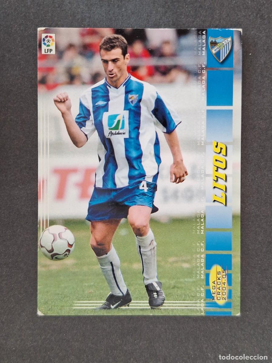 Cromos de f&uacute;tbol: L3 LITOS MALAGA C. F. 186 PANINI MEGACRACKS 2004 2005 04 05