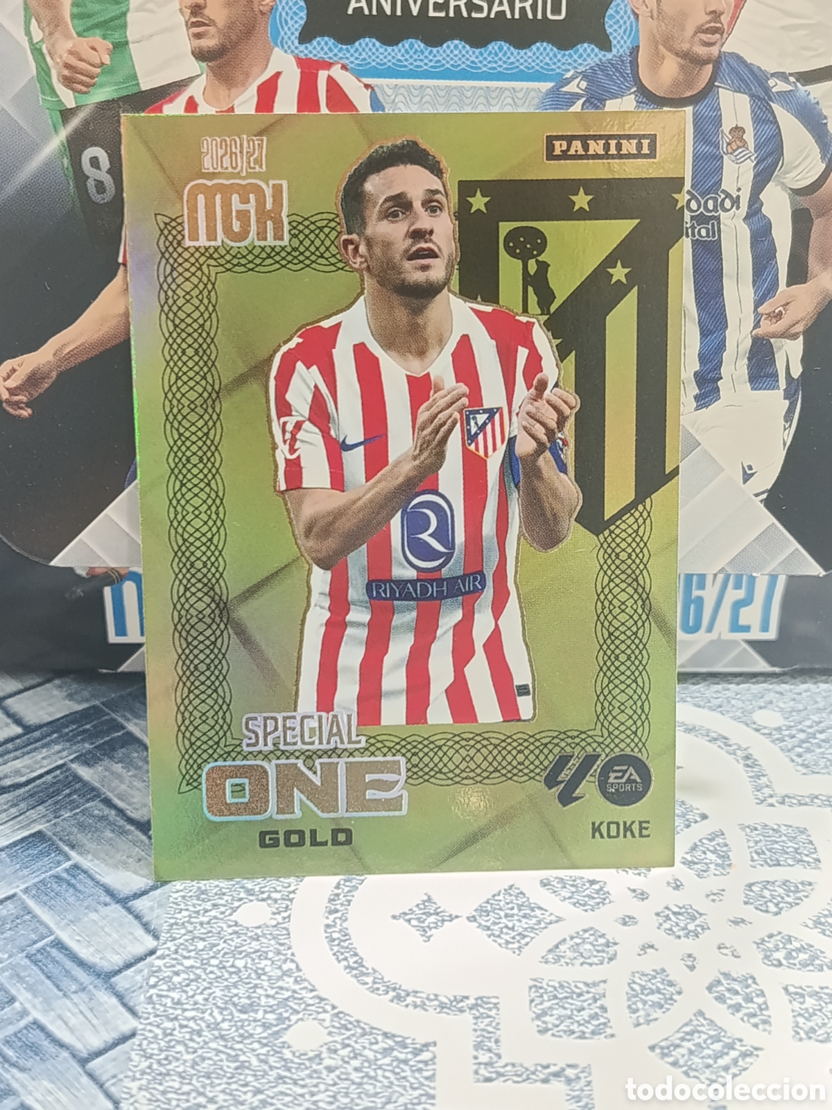 Fu&szlig;ball-Sticker: KOKE ATLETICO DE MADRID SPECIAL ONE GOLD MGK 26 27 2026 2027 PANINI