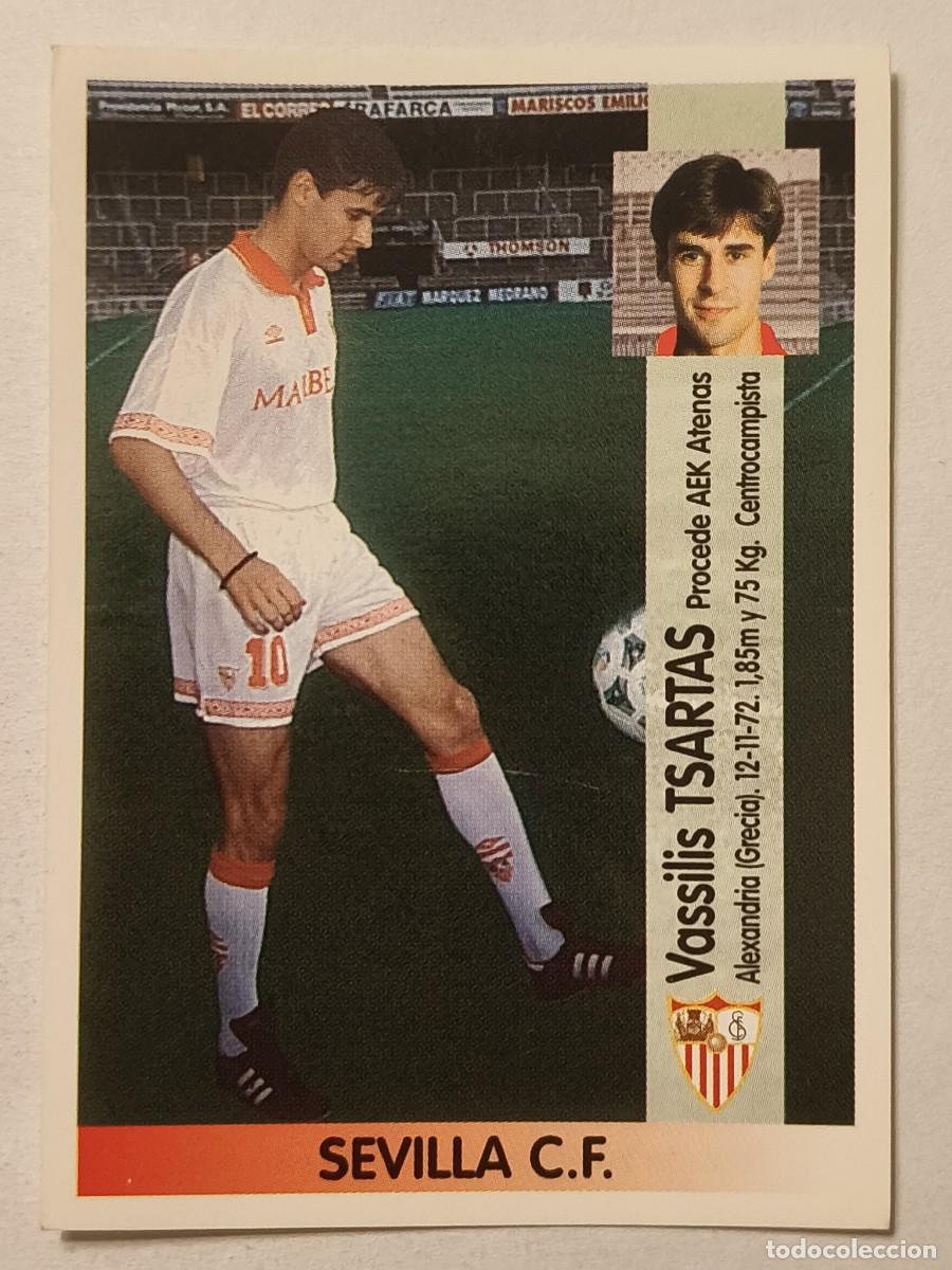 Cromos de f&uacute;tbol: #213-A TSARTAS COLOCA (SEVILLA C.F.) LIGA 96/97 PANINI