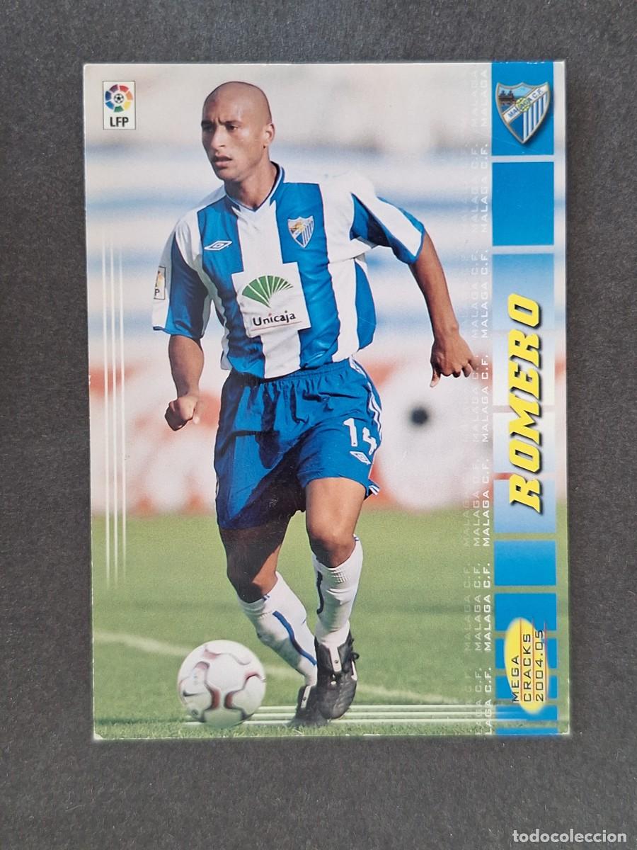 Cromos de f&uacute;tbol: L3 ROMERO MALAGA C. F. 189 PANINI MEGACRACKS 2004 2005 04 05