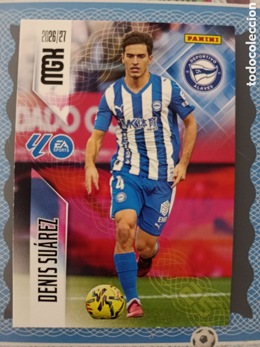 Cromos de f&uacute;tbol: MEGACRACKS 2026 2027 - PANINI - N⁰ 32 DENIS SU&Aacute;REZ DEPORTIVO ALAVES