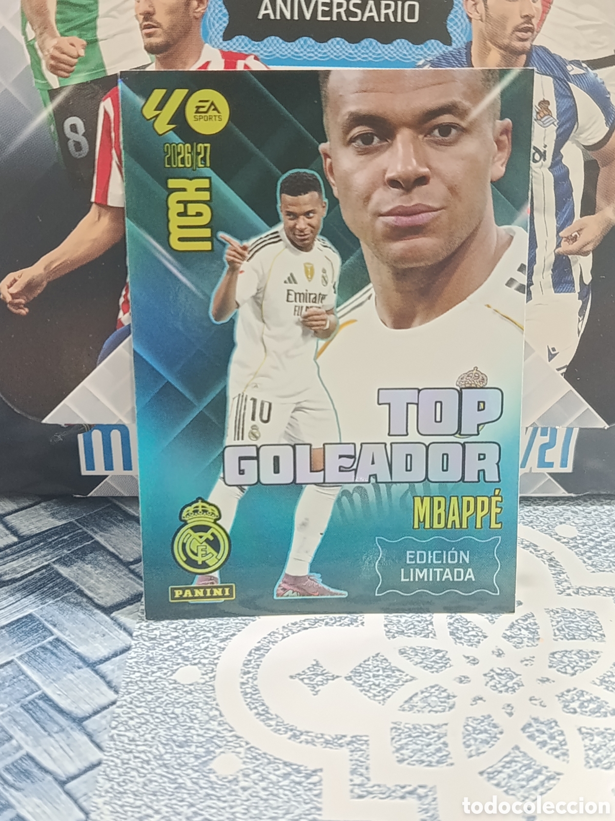 Cromos de f&uacute;tbol: MBAPPE TOP GOLEADOR EDICION LIMITADA MGK 26 27 2026 2027 PANINI