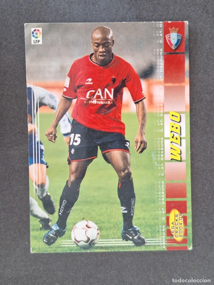Cromos de f&uacute;tbol: L3 WEBO C. A. OSASUNA 250 PANINI MEGACRACKS 2004 2005 04 05