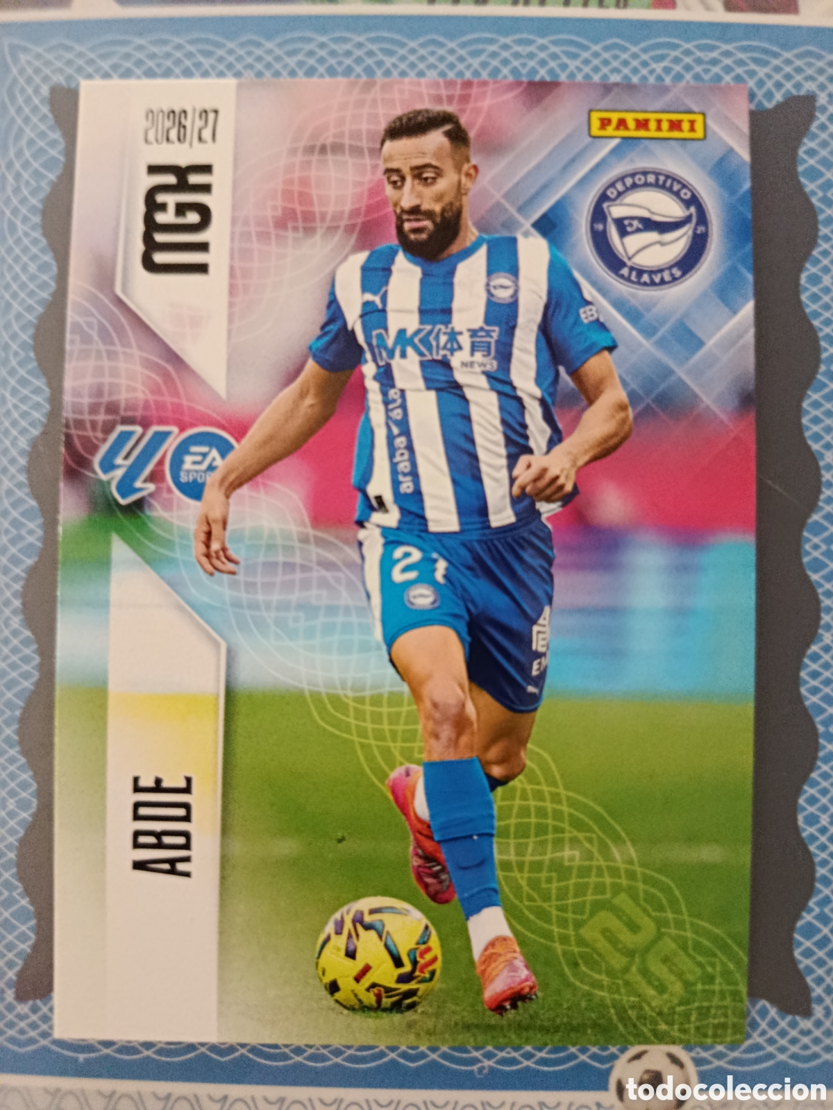 Cromos de f&uacute;tbol: MEGACRACKS 2026 2027 - PANINI - N⁰ 34 ABDE DEPORTIVO ALAVES