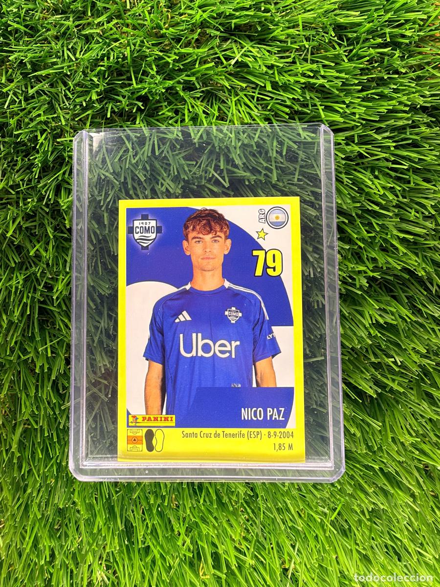 Cromos de f&uacute;tbol: N&ordm; 100 Nico Paz Como Calcio 24 25