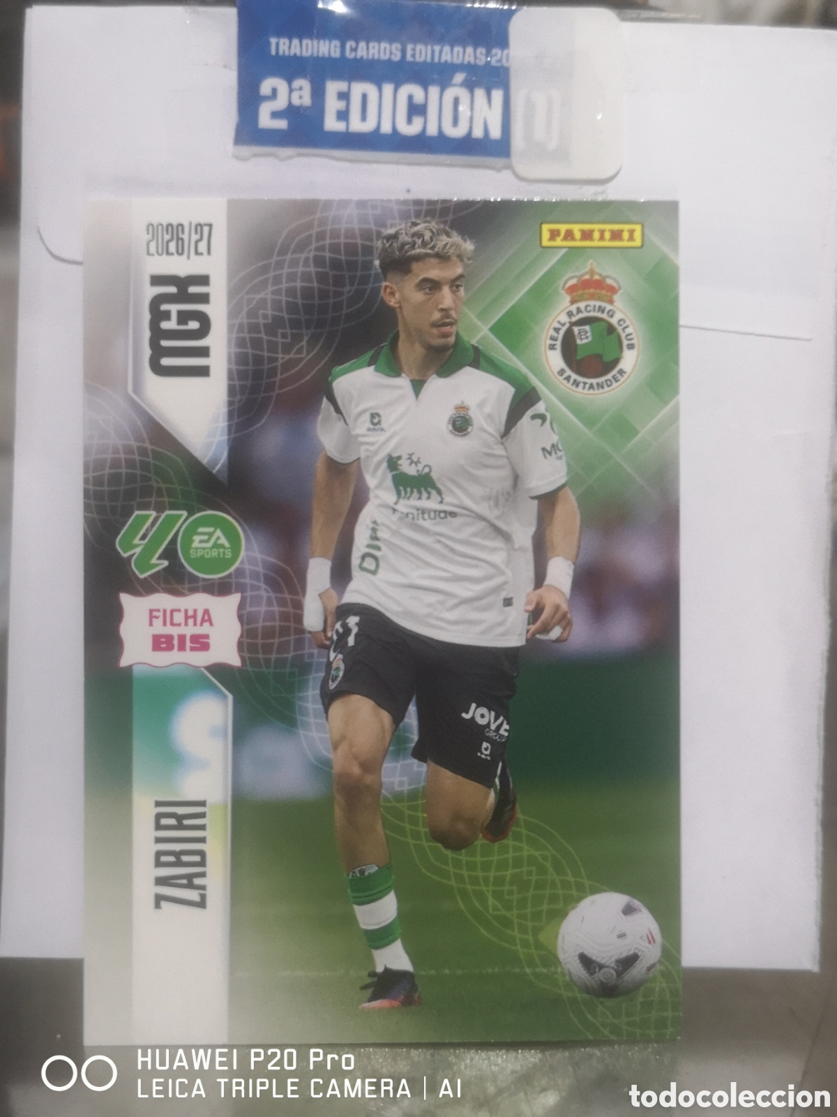Cromos de f&uacute;tbol: MEGACRACKS 2026 2027 2026 27 ZABIRI FICHA BIS 284 - SANTANDER