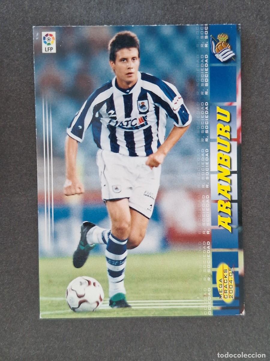 Cromos de f&uacute;tbol: L3 ARANBURU REAL SOCIEDAD 298 PANINI MEGACRACKS 2004 2005 04 05