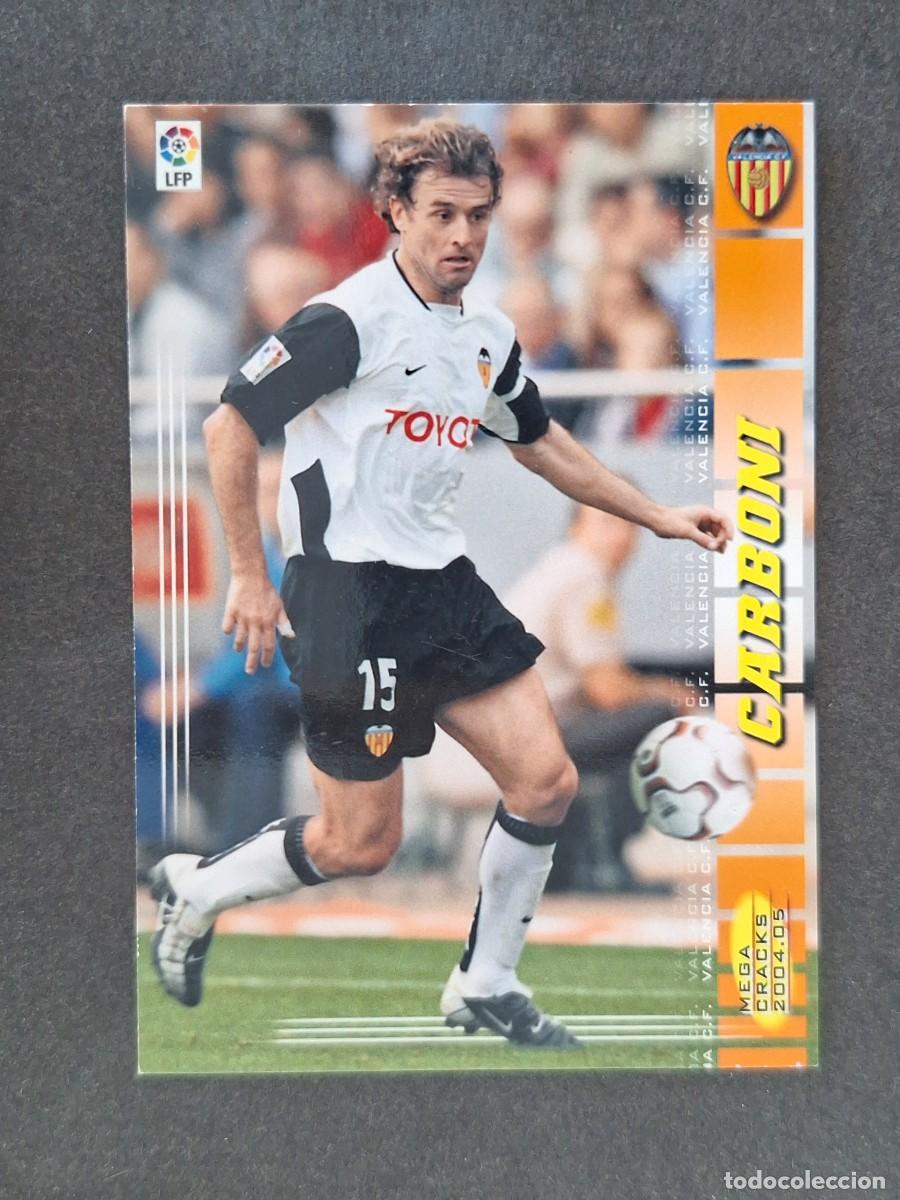 Cromos de f&uacute;tbol: L3 CARBONI VALENCIA C. F. 313 PANINI MEGACRACKS 2004 2005 04 05