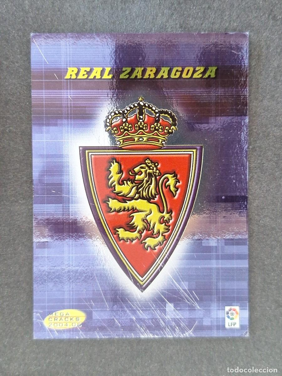 Cromos de f&uacute;tbol: L3 ESCUDO REAL ZARAGOZA 343 PANINI MEGACRACKS 2004 2005 04 05