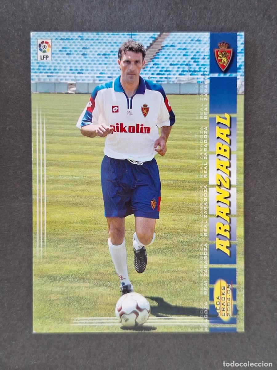 Cromos de f&uacute;tbol: L3 ARANZABAL REAL ZARAGOZA 349 PANINI MEGACRACKS 2004 2005 04 05