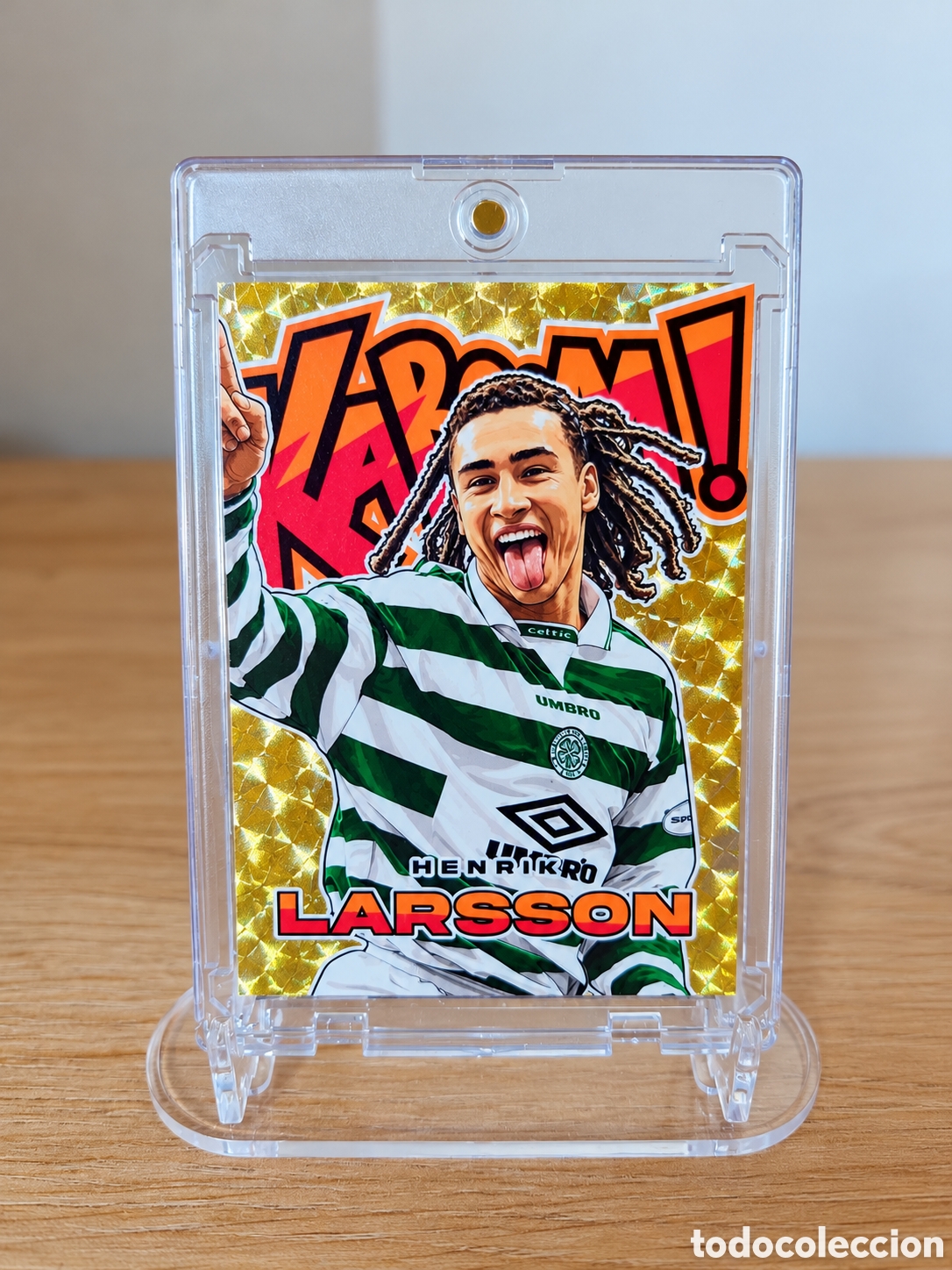 Fu&szlig;ball-Sticker: Henrik Larsson Celtic FC Carta Personalizada Dise&ntilde;o Especial 2024