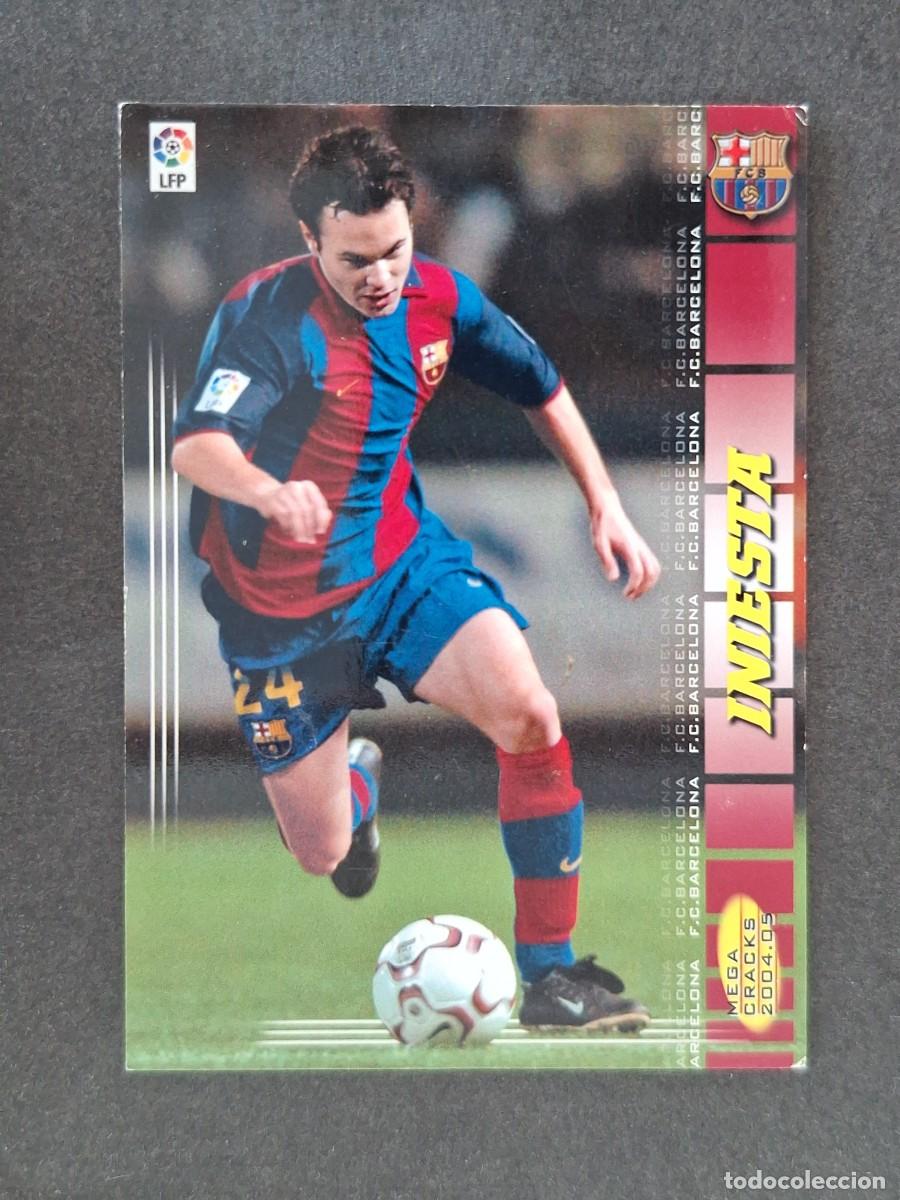 Fu&szlig;ball-Sticker: L3 INIESTA F. C. BARCELONA 67 PANINI MEGACRACKS 2004 2005 04 05