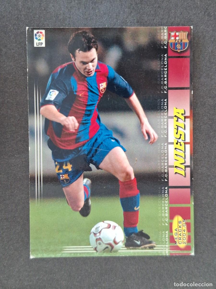 Fu&szlig;ball-Sticker: L3 INIESTA F. C. BARCELONA 67 PANINI MEGACRACKS 2004 2005 04 05