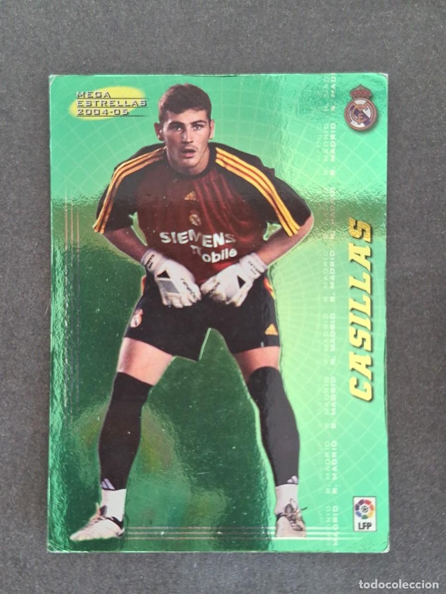 Cromos de f&uacute;tbol: L3 CASILLAS REAL MADRID MEGA ESTRELLAS 361 PANINI MEGACRACKS 2004 2005 04 05