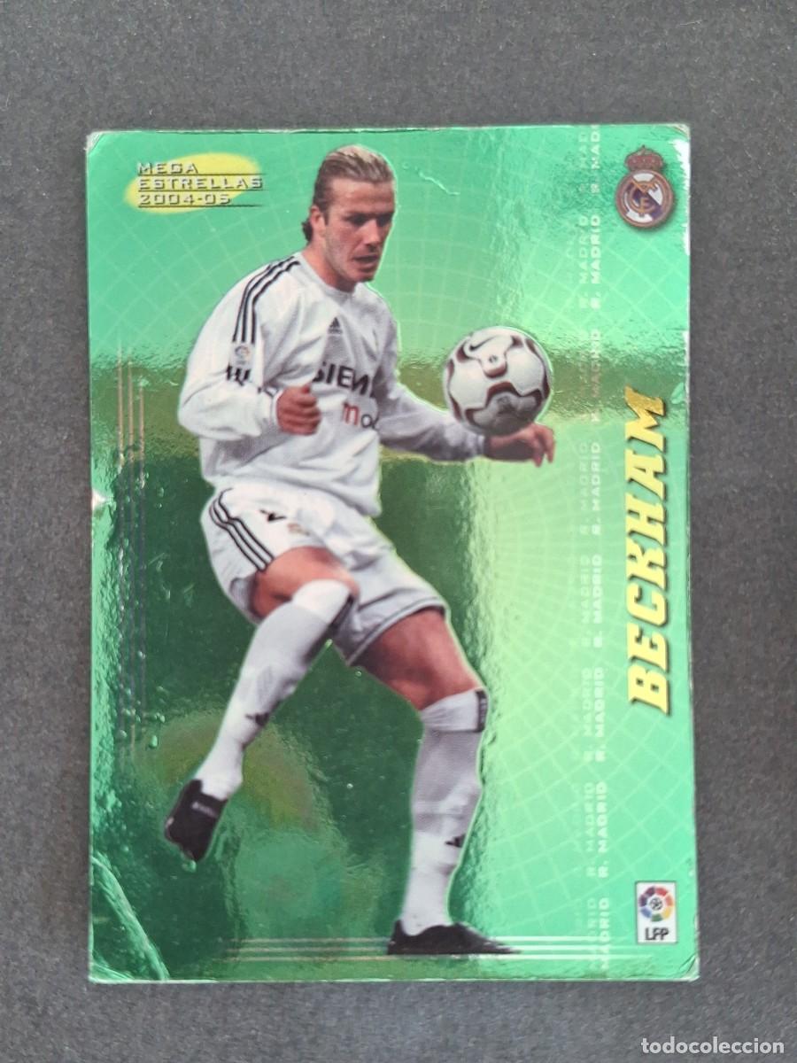 Cromos de f&uacute;tbol: L3 BECKHAM REAL MADRID MEGA ESTRELLAS 376 PANINI MEGACRACKS 2004 2005 04 05
