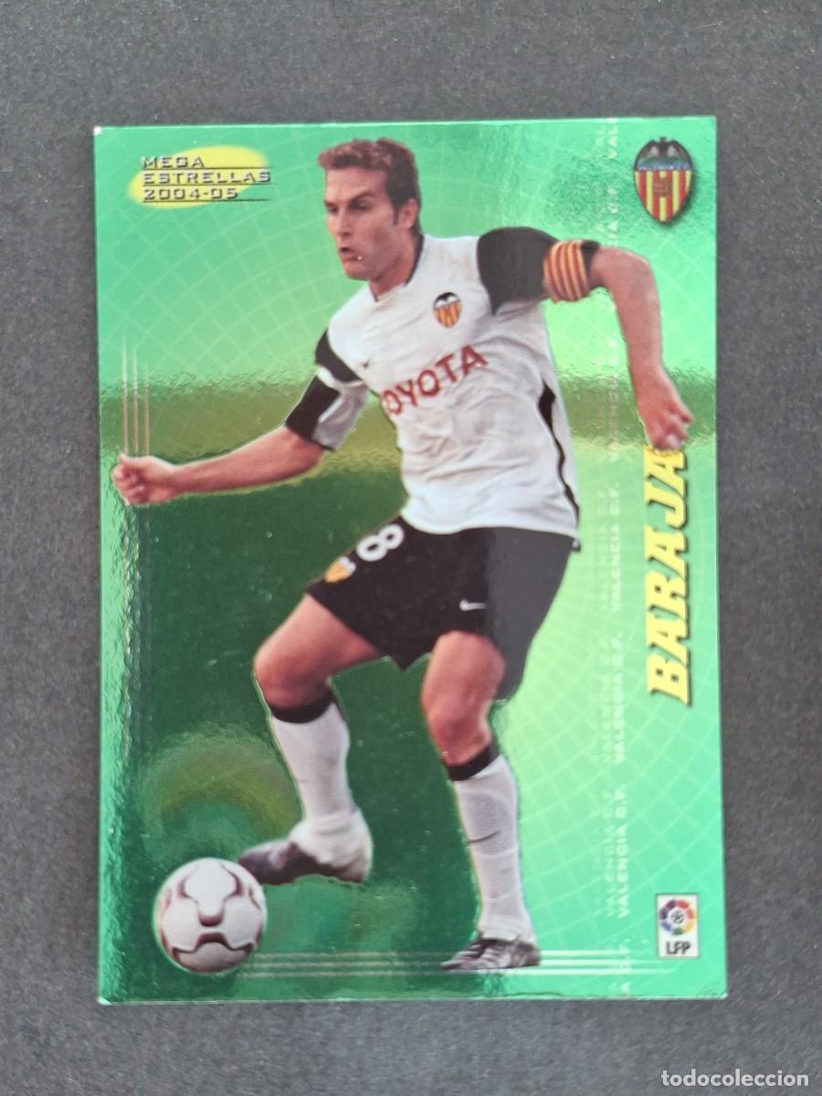 Cromos de f&uacute;tbol: L3 BARAJA VALENCIA C. F. MEGA ESTRELLAS 377 PANINI MEGACRACKS 2004 2005 04 05