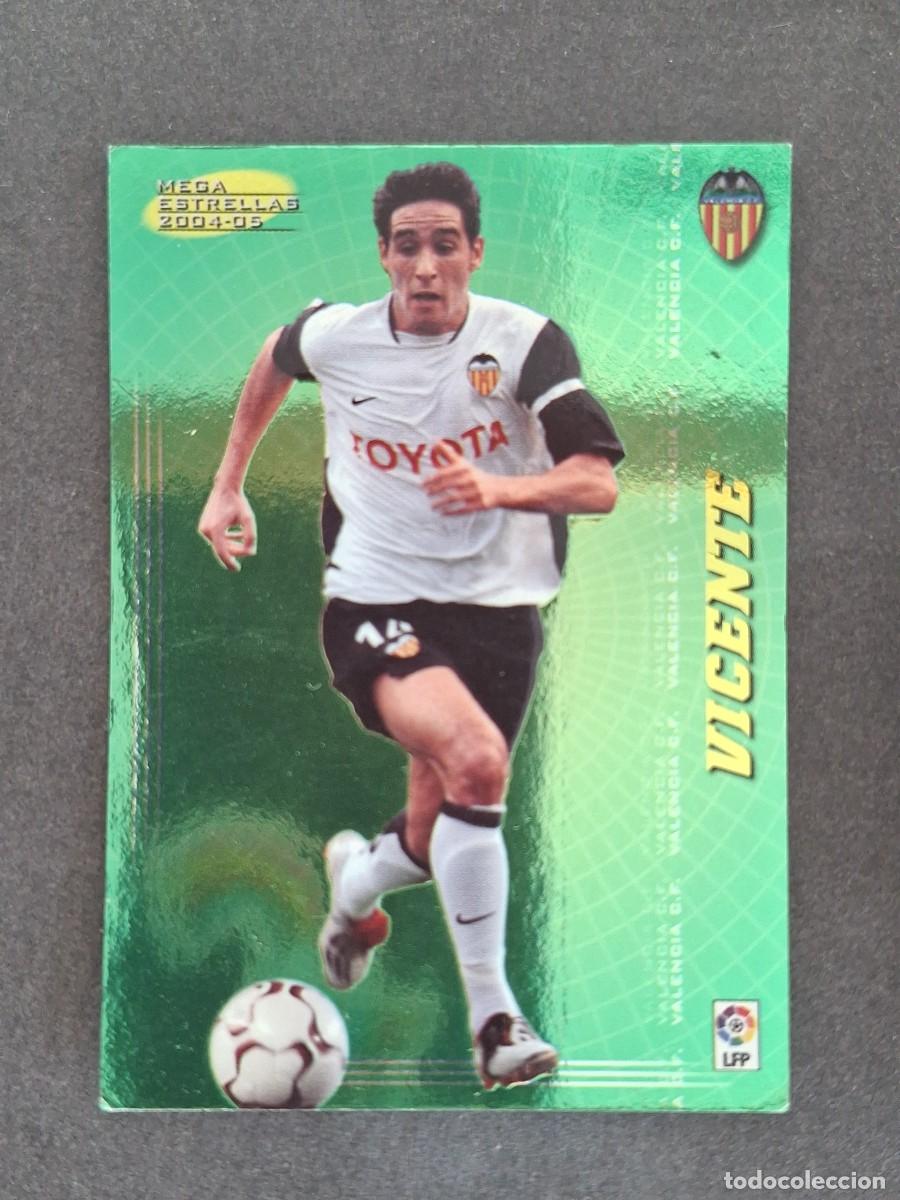 Cromos de f&uacute;tbol: L3 VICENTE VALENCIA C. F. MEGA ESTRELLAS 385 PANINI MEGACRACKS 2004 2005 04 05