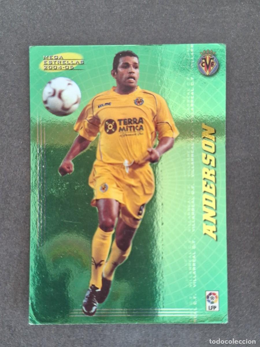 Cromos de f&uacute;tbol: L3 ANDERSON VILLARREAL C. F. MEGA ESTRELLAS 393 PANINI MEGACRACKS 2004 2005 04 05