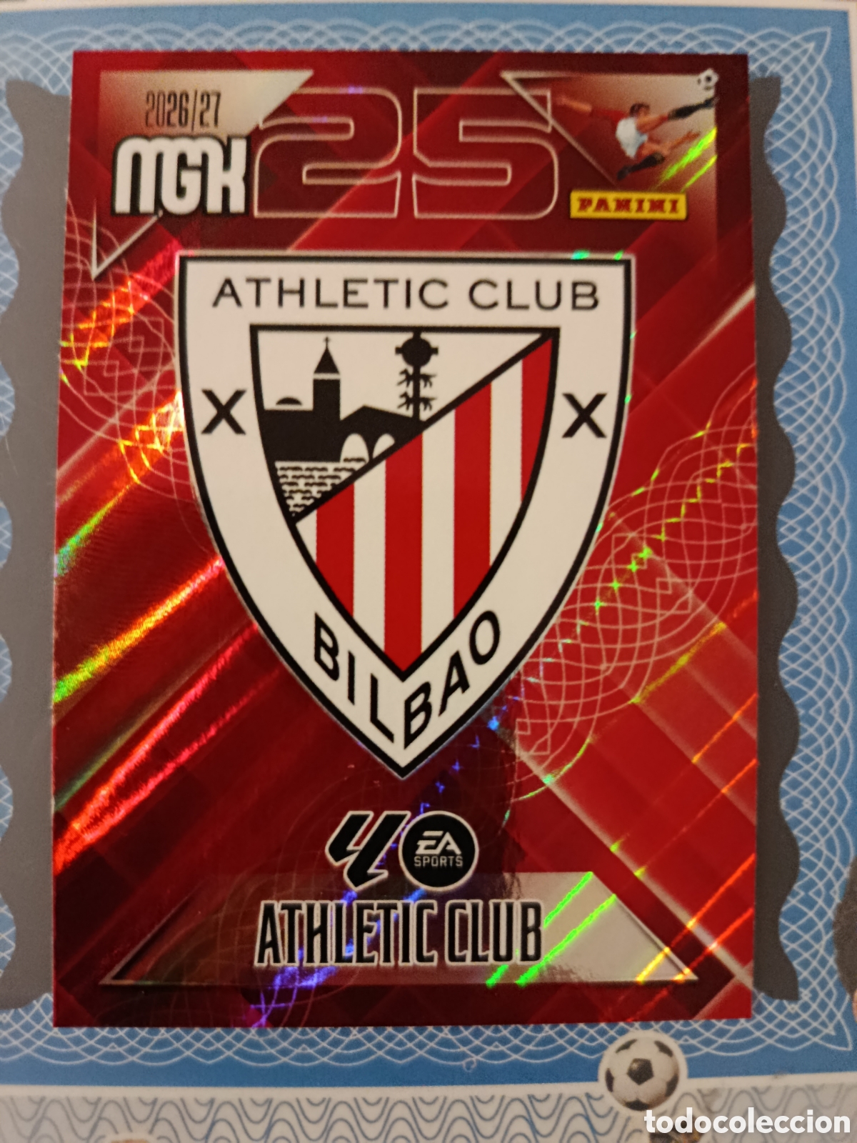 Cromos de f&uacute;tbol: MEGACRACKS 2026 2027 26 27 - PANINI - N&ordm; 37 ESCUDO ATHLETIC CLUB DE BILBAO
