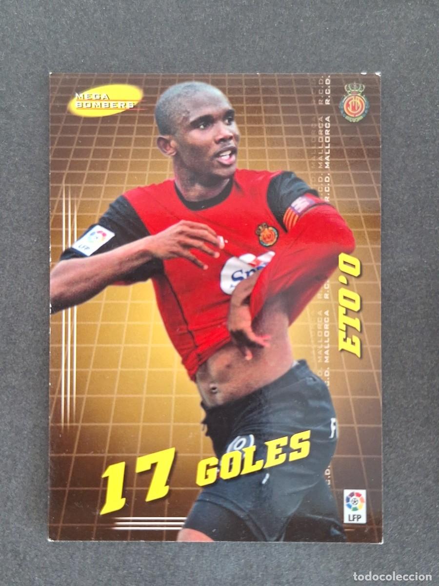 Cromos de f&uacute;tbol: L3 ETO'O R. C. D. MALLORCA MEGA BOMBERS 404 PANINI MEGACRACKS 2004 2005 04 05