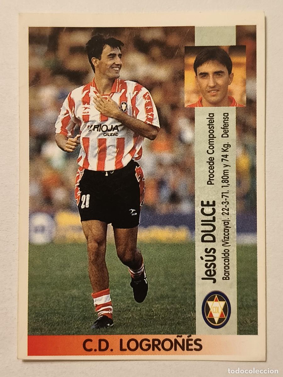 Cromos de f&uacute;tbol: #309-A DULCE (C.D. LOGRO&Ntilde;ES) LIGA 96/97 PANINI