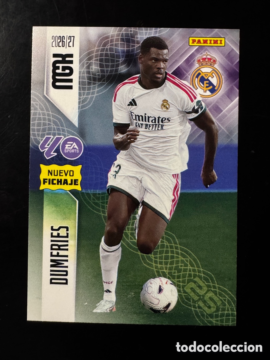Cromos de f&uacute;tbol: Dumfries Fichaje 472 Real Madrid Megacracks 2026/27