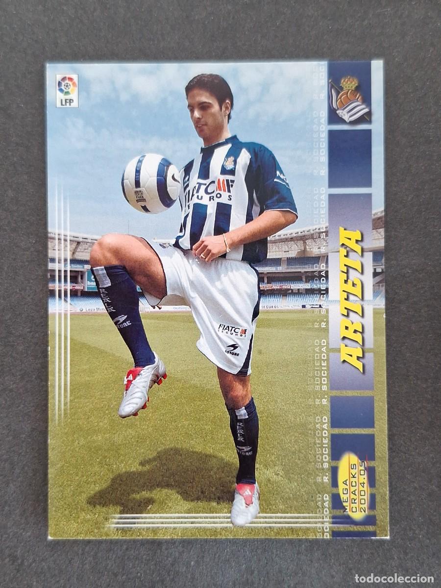 Cromos de f&uacute;tbol: L3 ARTETA REAL SOCIEDAD NUEVO FICHAJE 444 PANINI MEGACRACKS 2004 2005 04 05