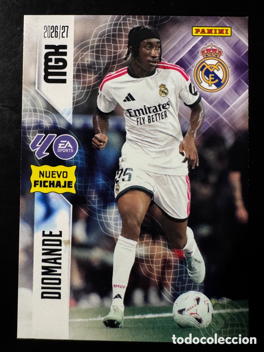 Cromos de f&uacute;tbol: Diomande Fichaje 478 Real Madrid Megacracks 2026/27