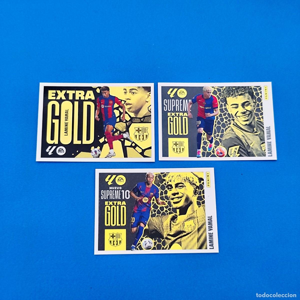 Cromos de f&uacute;tbol: Liga Este 2024 2025 / 24 25 - 2025 2026 / 25 26 Extra Gold Lamine Yamal Supreme Supreme 10 Barcelona