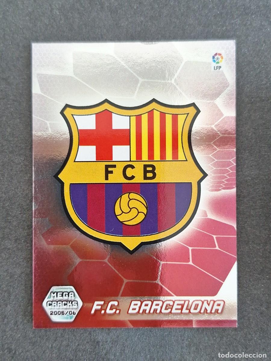 Figurine di Calcio: L3 ESCUDO F. C. BARCELONA 55 PANINI MEGACRACKS 2005 2006 05 06