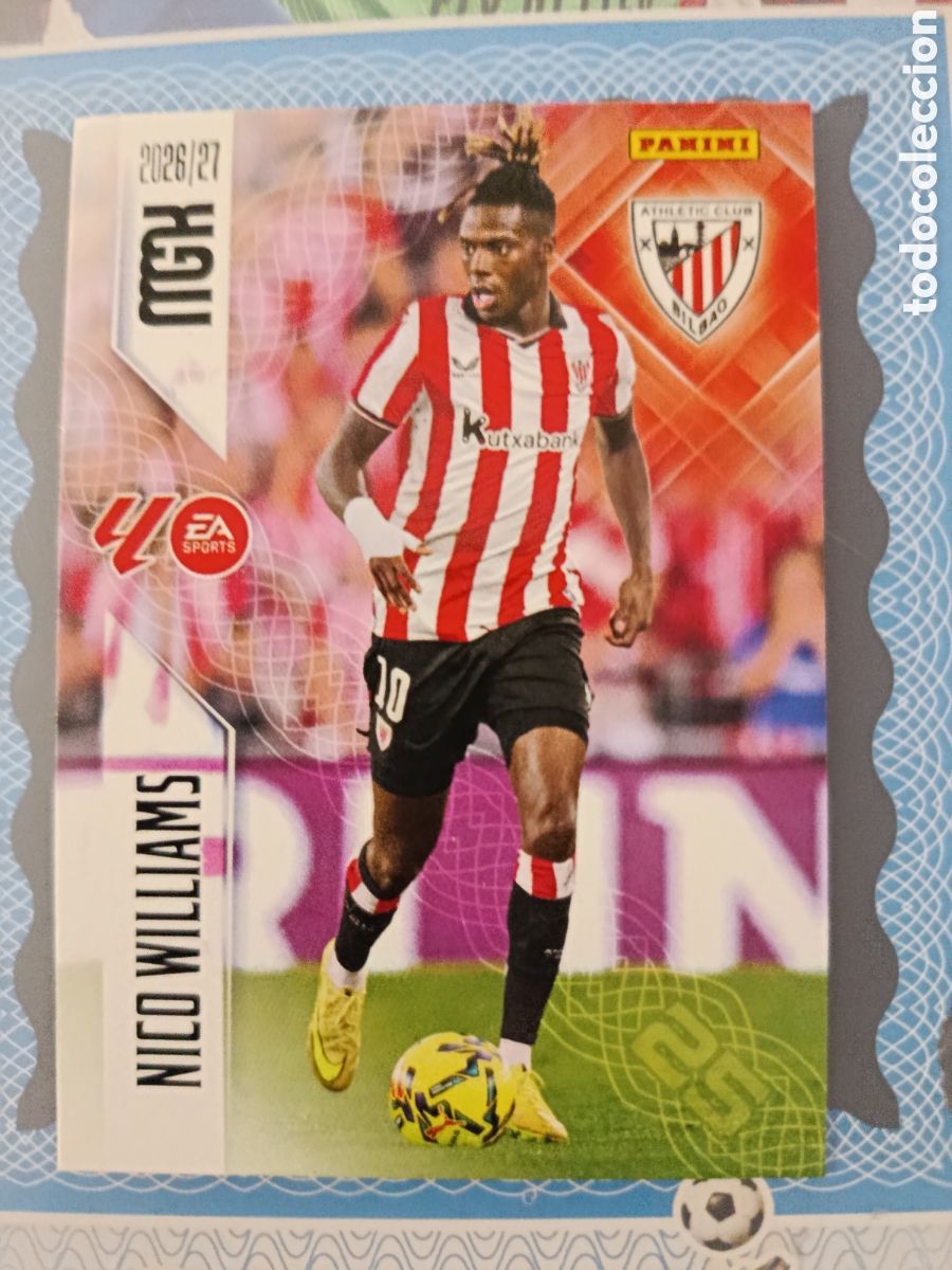 Football Stickers: MEGACRACKS 2026 2027 26 27 - PANINI - N&ordm; 54 NICO WILLIAMS ATHLETIC CLUB DE BILBAO