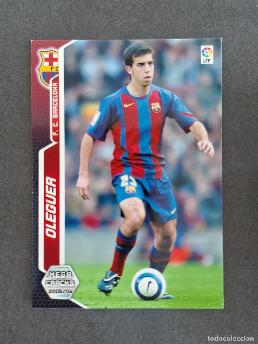 Cromos de f&uacute;tbol: L3 OLEGUER F. C. BARCELONA 59 PANINI MEGACRACKS 2005 2006 05 06