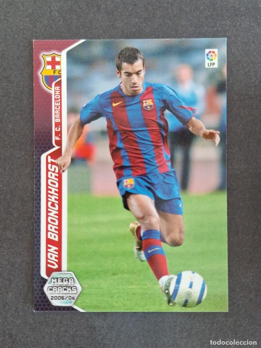 Cromos de f&uacute;tbol: L3 VAN BRONCKHORST F. C. BARCELONA 60 PANINI MEGACRACKS 2005 2006 05 06