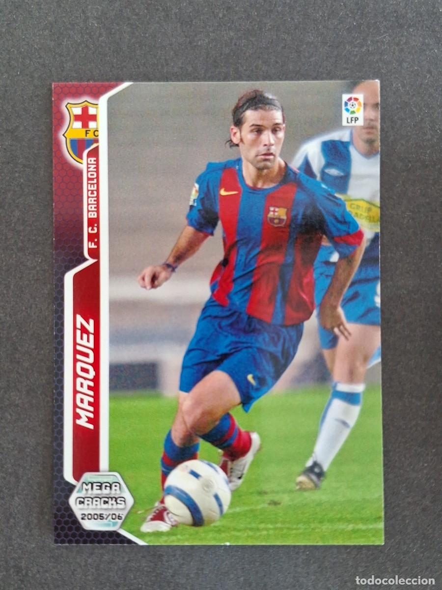 Cromos de f&uacute;tbol: L3 MARQUEZ F. C. BARCELONA 62 PANINI MEGACRACKS 2005 2006 05 06