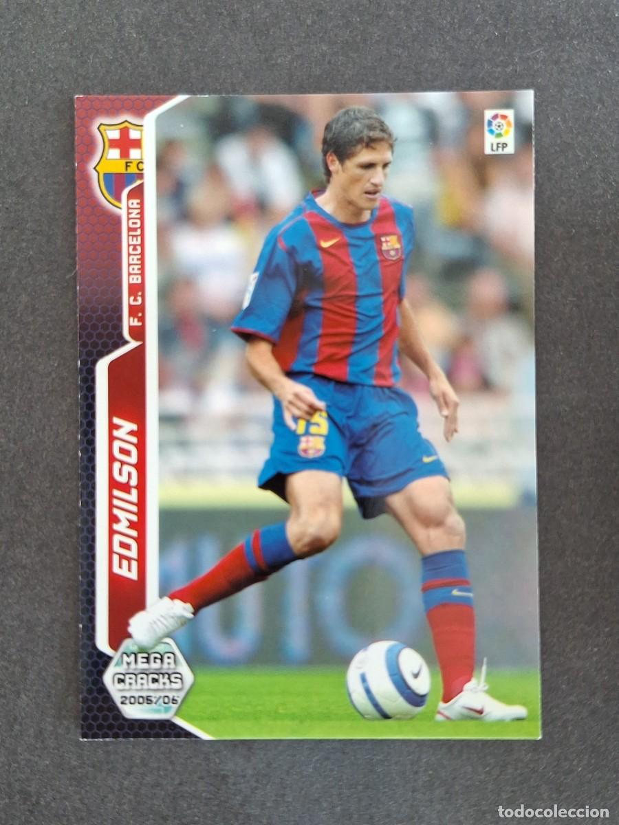 Cromos de f&uacute;tbol: L3 EDMILSON F. C. BARCELONA 63 PANINI MEGACRACKS 2005 2006 05 06