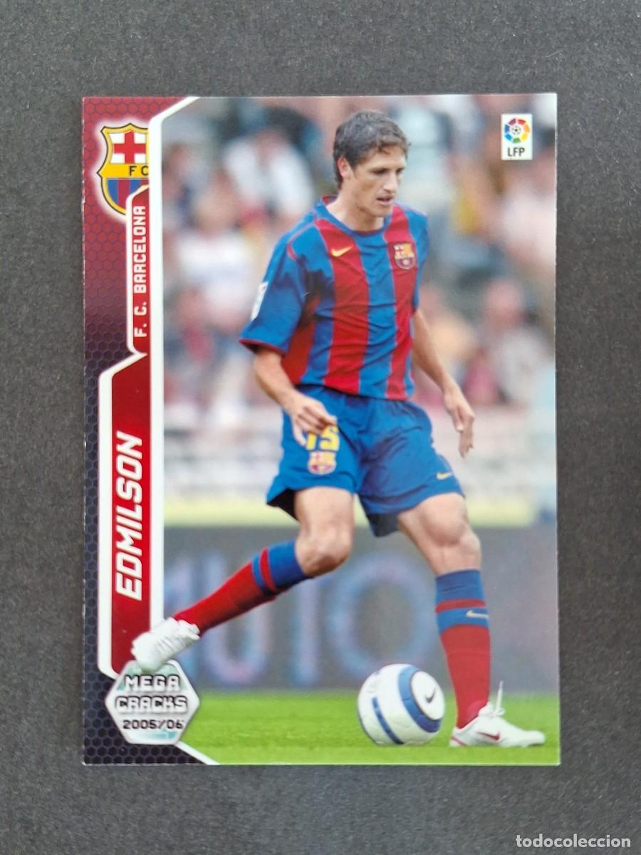 Cromos de f&uacute;tbol: L3 EDMILSON F. C. BARCELONA 63 PANINI MEGACRACKS 2005 2006 05 06
