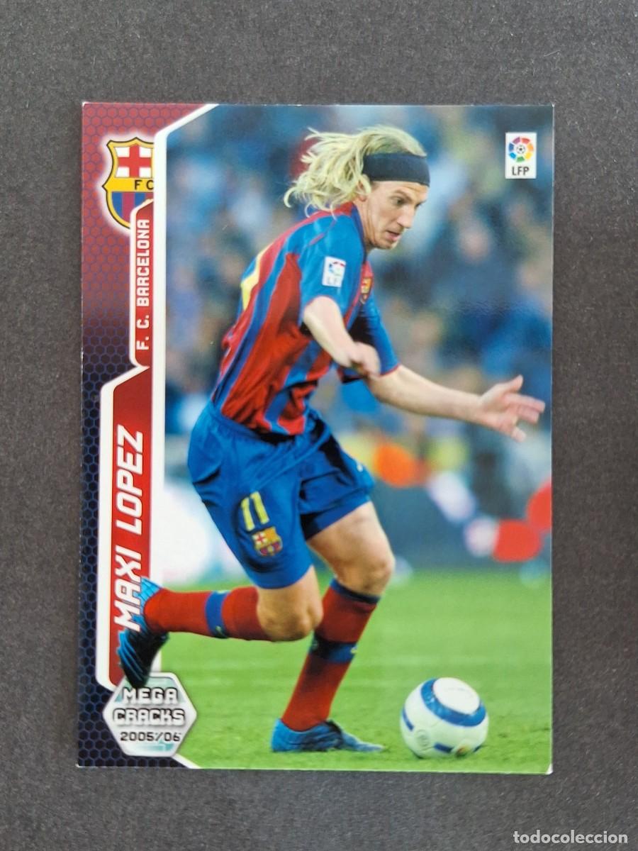 Cromos de f&uacute;tbol: L3 MAXI LOPEZ F. C. BARCELONA 71 PANINI MEGACRACKS 2005 2006 05 06
