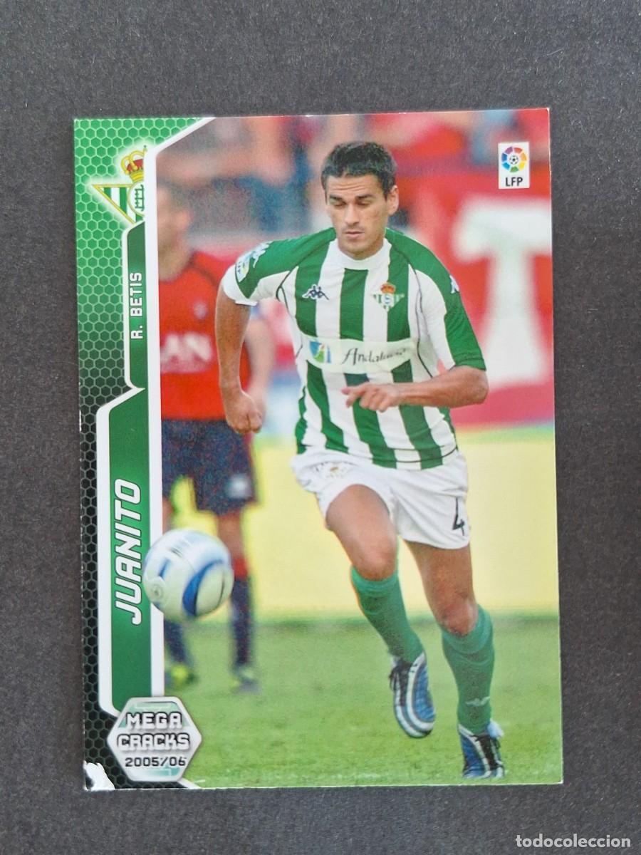 Cromos de f&uacute;tbol: L3 JUANITO REAL BETIS BALOMPIE 77 PANINI MEGACRACKS 2005 2006 05 06