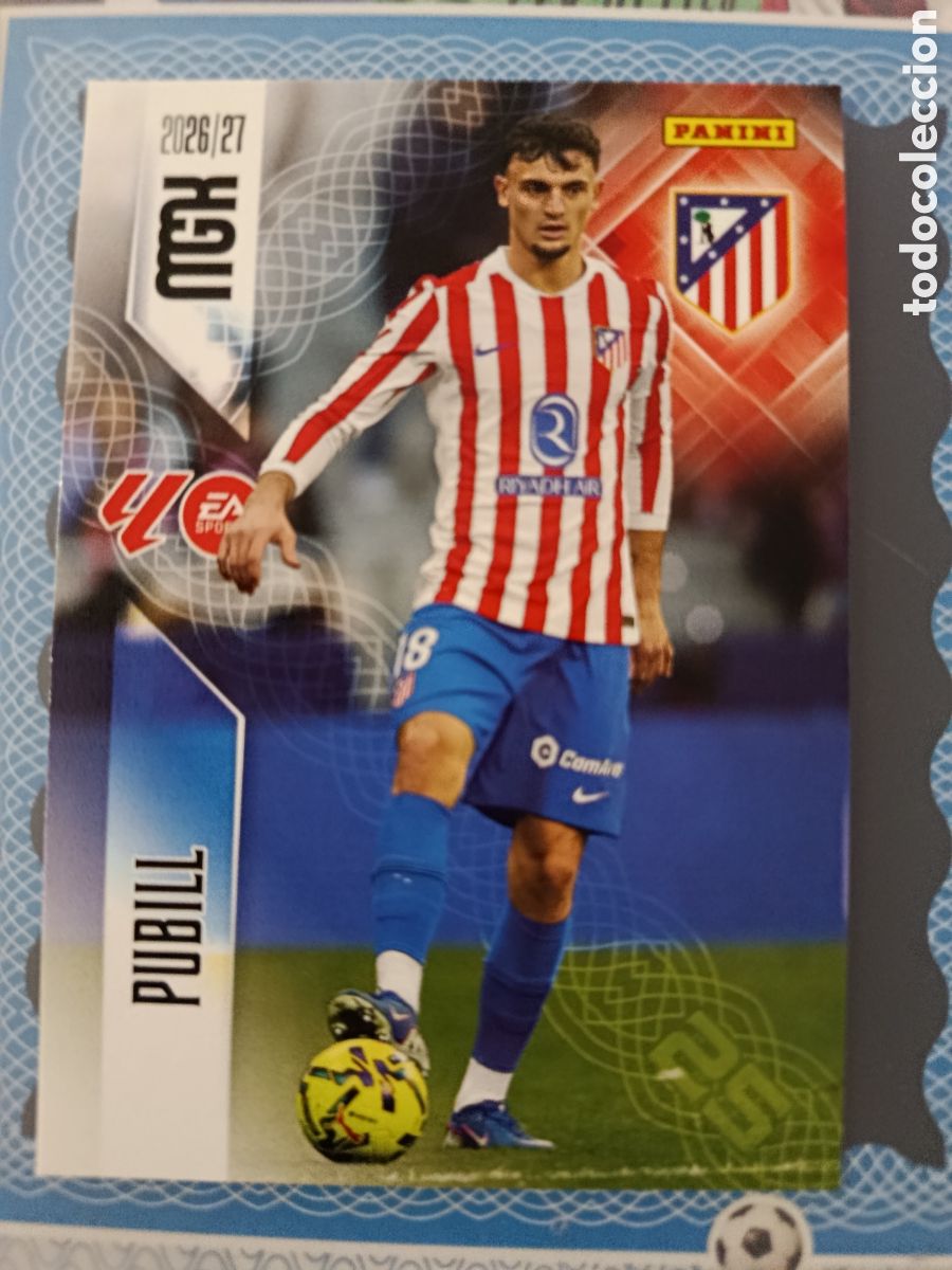 Cromos de f&uacute;tbol: MEGACRACKS 2026 2027 26 27 - PANINI - N&ordm; 60 PUBILL ATL&Eacute;TICO DE MADRID