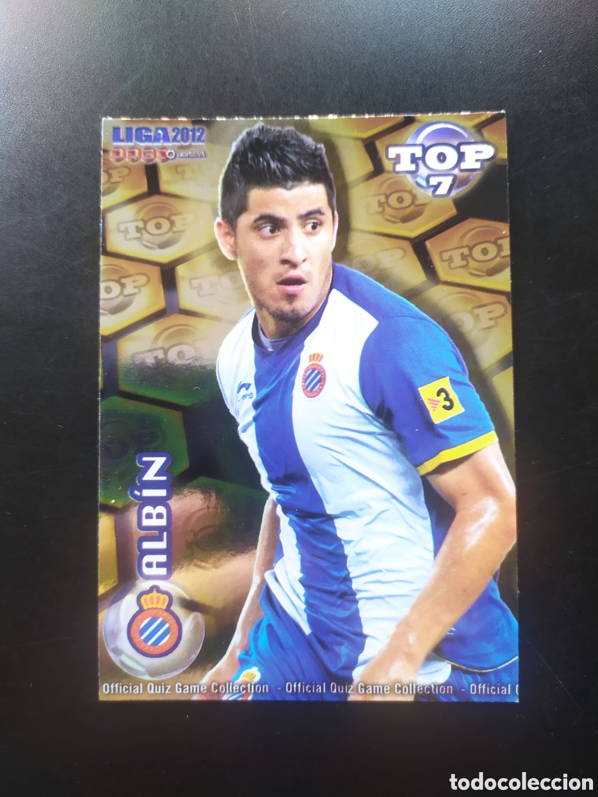 Cromos de f&uacute;tbol: Mundicromo fichas Liga 2011 2012 11 12 Albin top brillo dorado n&deg; 600 Espanyol