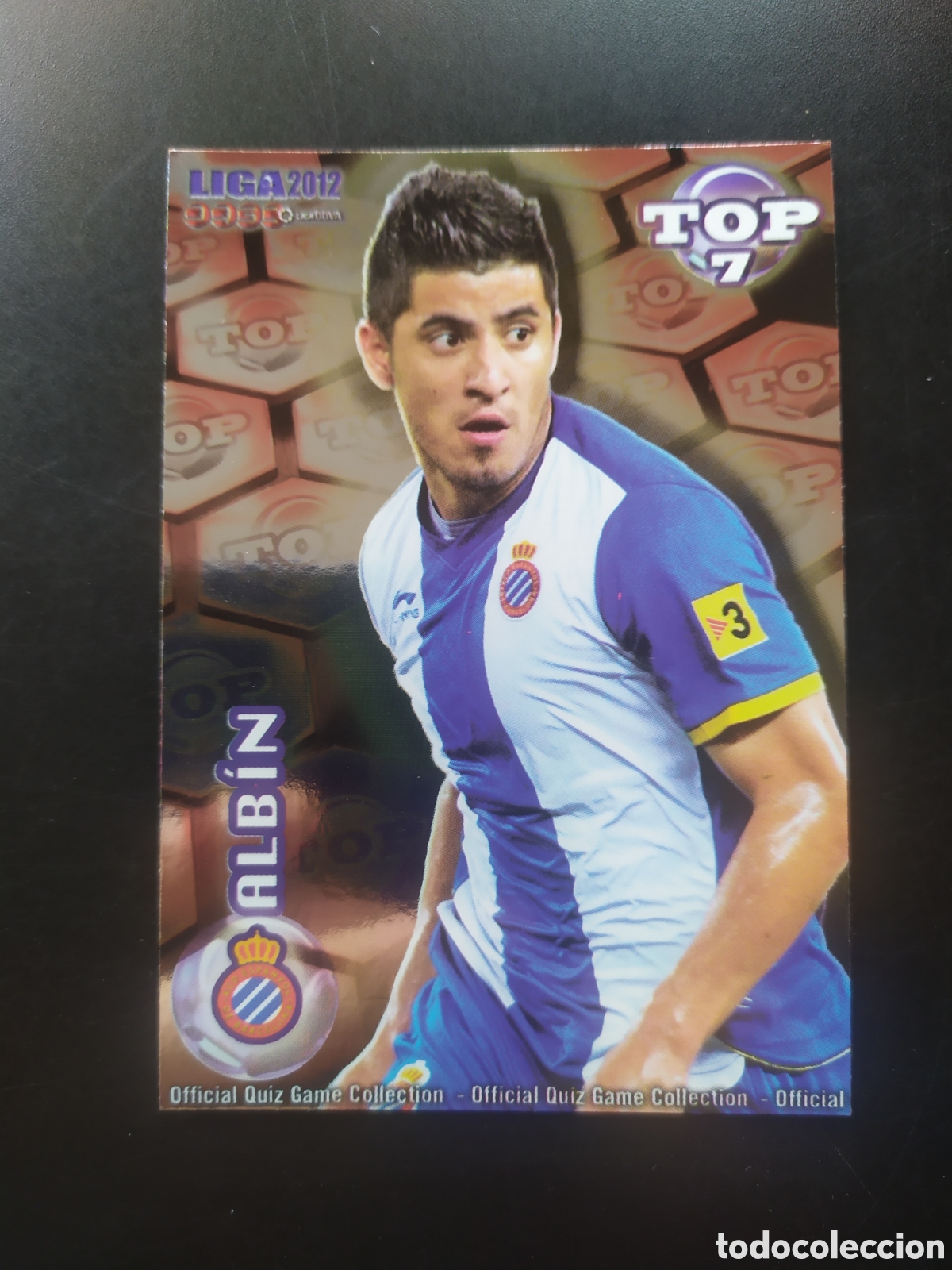 Cromos de f&uacute;tbol: Mundicromo fichas Liga 2011 2012 11 12 Albin top brillo rojo n&deg; 600 Espanyol