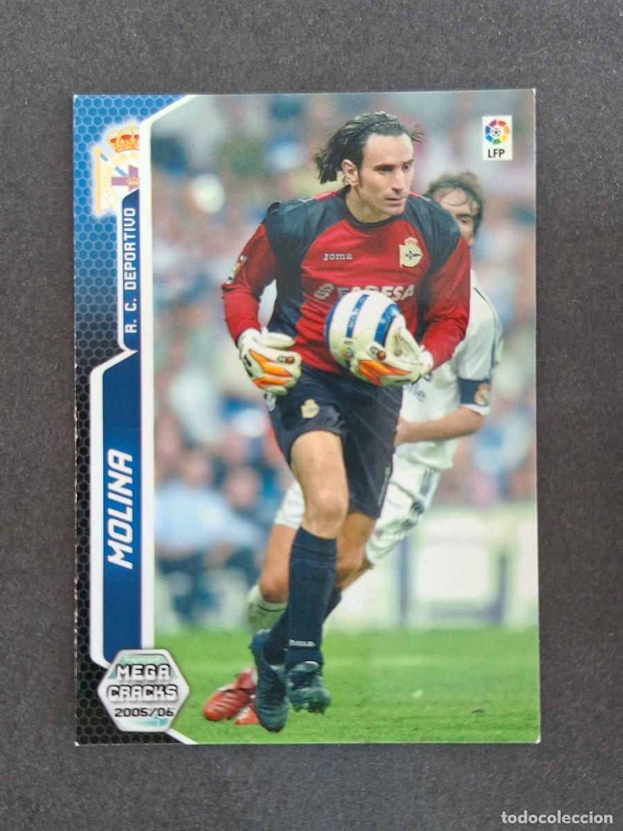 Cromos de f&uacute;tbol: L3 MOLINA DEPORTIVO DE LA CORU&Ntilde;A 129 PANINI MEGACRACKS 2005 2006 05 06