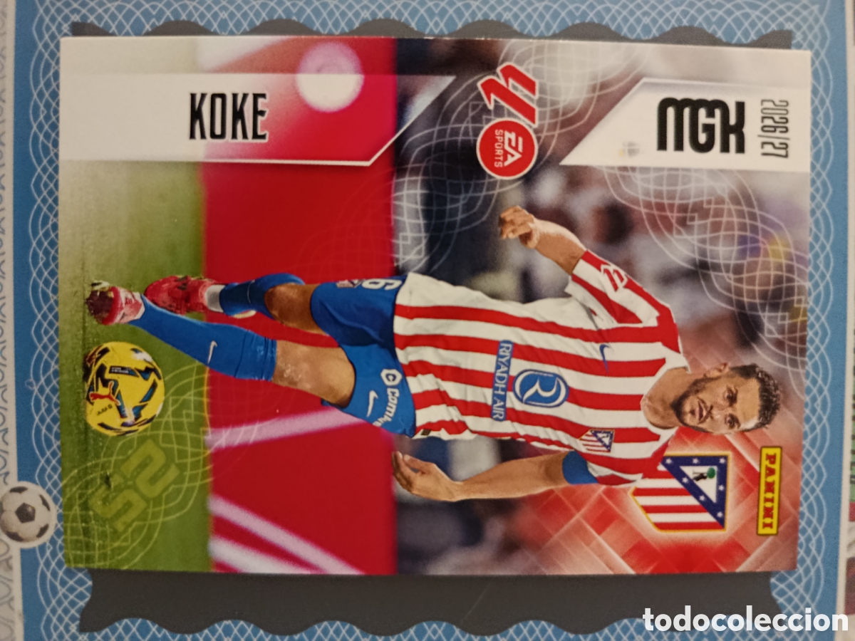 Cromos de f&uacute;tbol: MEGACRACKS 2026 2027 26 27 - PANINI - N&ordm; 64 KOKE ATL&Eacute;TICO DE MADRID