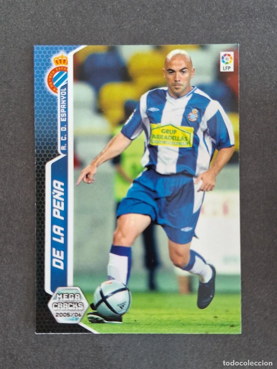 Cromos de f&uacute;tbol: L3 DE LA PE&Ntilde;A R. C. D. ESPA&Ntilde;OL 158 PANINI MEGACRACKS 2005 2006 05 06