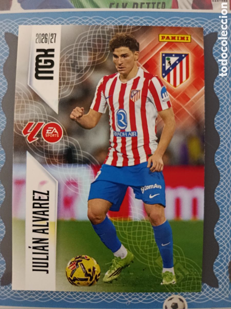 Cromos de f&uacute;tbol: MEGACRACKS 2026 2027 26 27 - PANINI - N&ordm; 71 JULI&Aacute;N &Aacute;LVAREZ ATL&Eacute;TICO DE MADRID