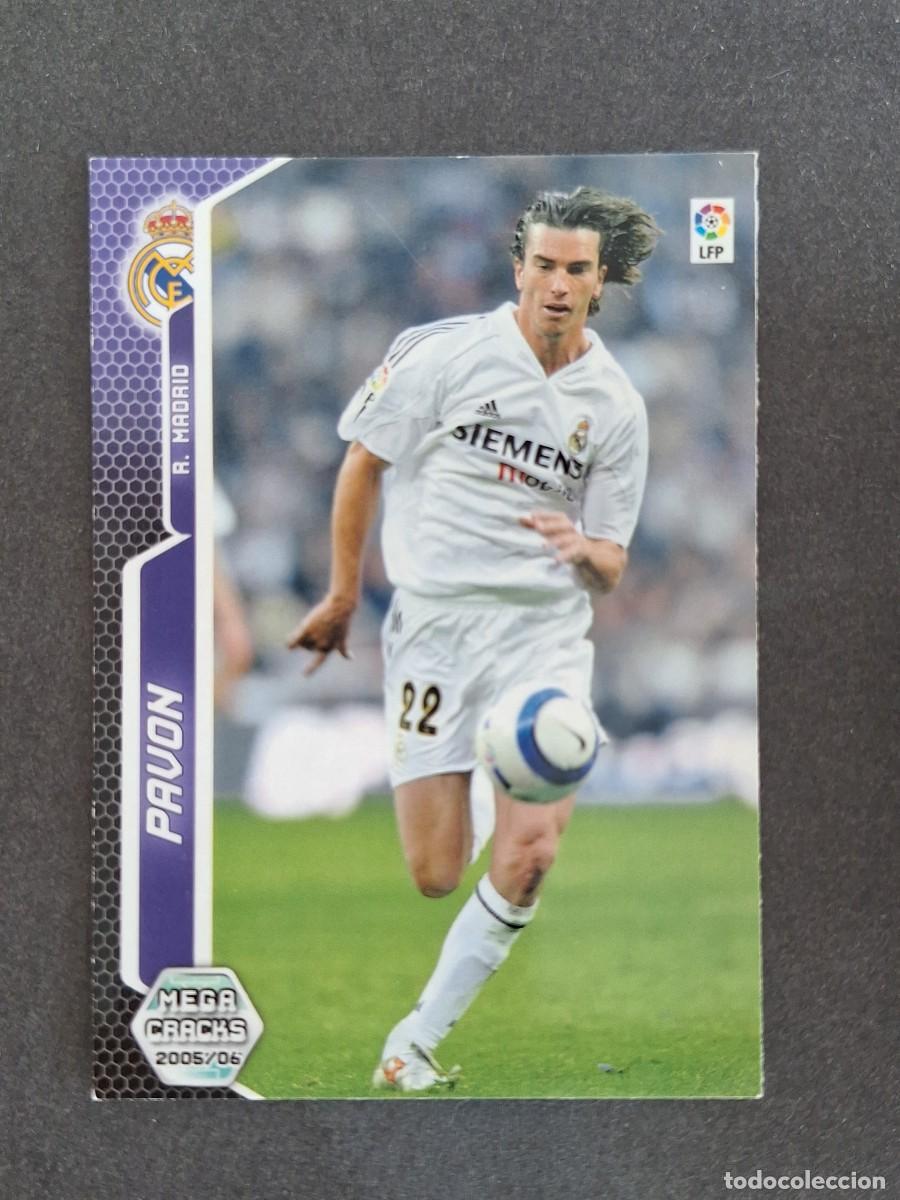 Cromos de f&uacute;tbol: L3 PAVON REAL MADRID 186 PANINI MEGACRACKS 2005 2006 05 06