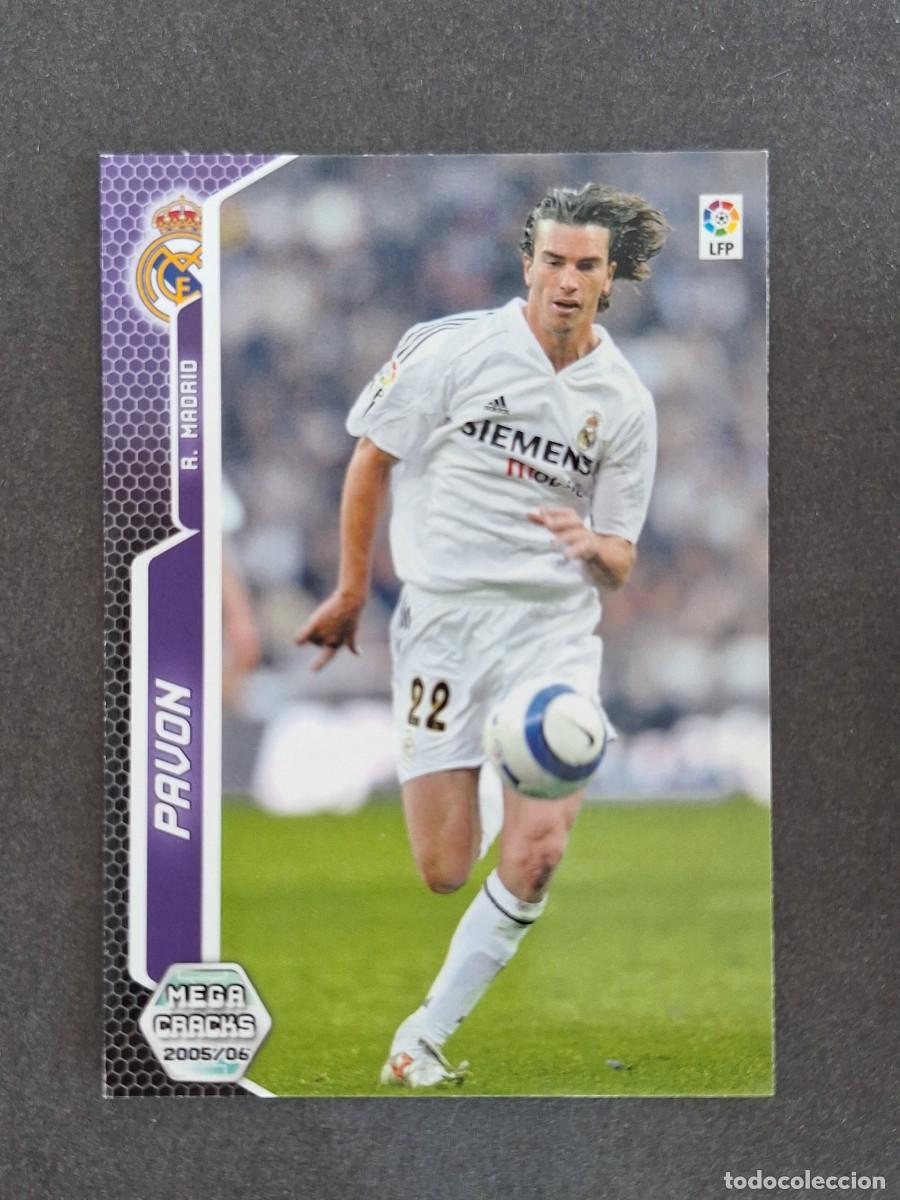 Cromos de f&uacute;tbol: L3 PAVON REAL MADRID 186 PANINI MEGACRACKS 2005 2006 05 06